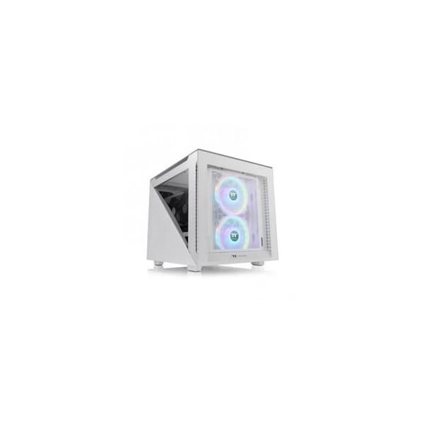 Thermaltake Divider 200 TG Snow Micro-tower vitt PC-fodral 2 förinstallerade fläktar Vit