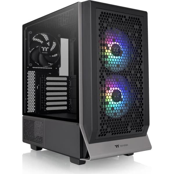 PC-fodral - THERMALTAKE - CERES 300 TG ARGB (svart) - Medium torn - E-ATX-format - Utan strömförsörjning Svart