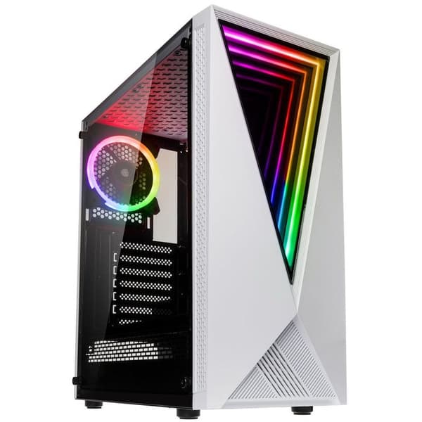 Kolink VOID WHITE Midi tower Gaming-fodral, Vit fodral Svart, Vit