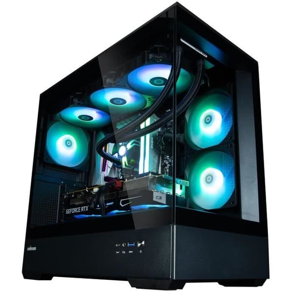 PC-fodral utan strömförsörjning - ZALMAN P30 (svart) - Minitorn - Micro-ATX - ARGB-fläktar