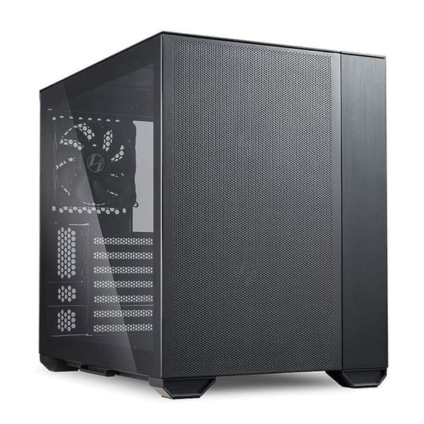 Lian Li O11 AIR MINI SVART Midi tower Gaming-fodral, Svart fodral Svart