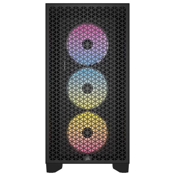 PC-chassi - CORSAIR - 3000D RGB AIRFLOW - ATX Midsize - 3 fläktar AR120 RGB - Svart