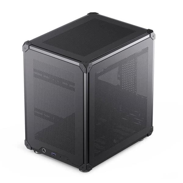 Jonsbo C6 Svart Micro-tower PC-fodral, Svart spelfodral