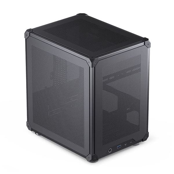 Jonsbo C6 Svart Micro-tower PC-fodral, Svart spelfodral Svart