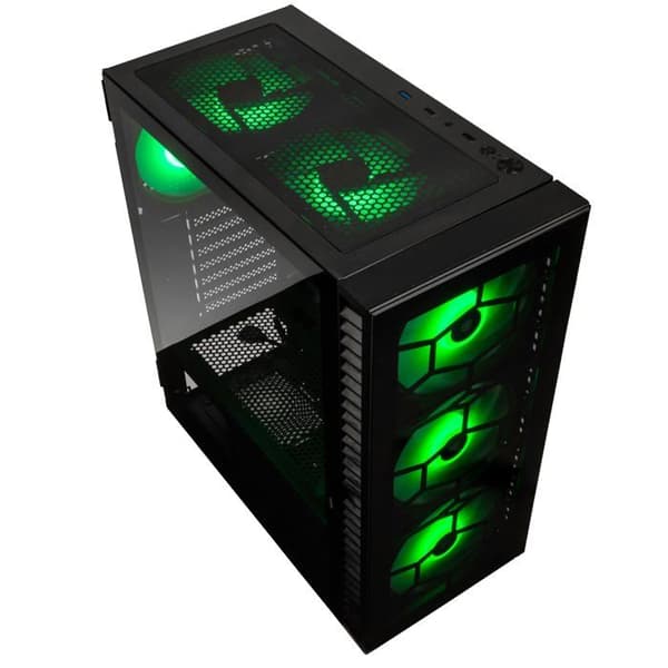 PC-fodral - Kolink sidopaneler - OBSERVATORY HF GB - Computer-Gehäuse Midi Tower Schwarz ()