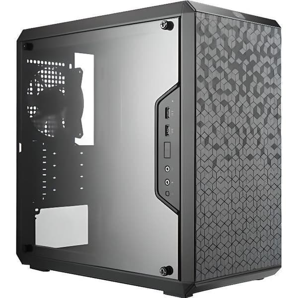 COOLER MASTER LTD PC CASE MasterBox Q300L - Svart - Härdat glas - Micro ATX-format (MCB-Q300L-KANN-S00) Svart