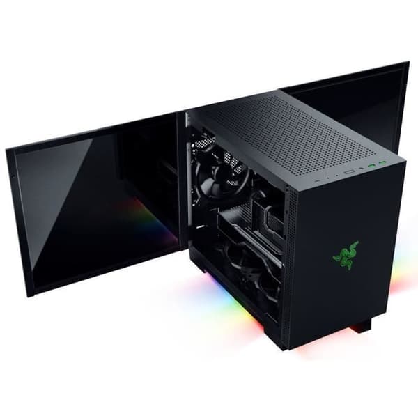 Tomahawk M1 PC -fodral - RAZER - Mini ITX -format - RGB Chroma - Härdat glas