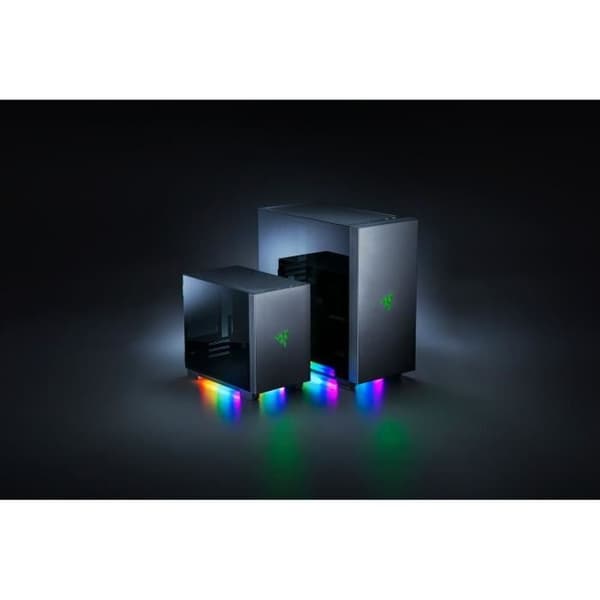 Tomahawk M1 PC -fodral - RAZER - Mini ITX -format - RGB Chroma - Härdat glas