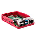 Miniatyrbild 3 av 3: PC-kapsling - Raspberry Pi - 4 - Röd och vit - Skydd - Åtkomst till anslutningar