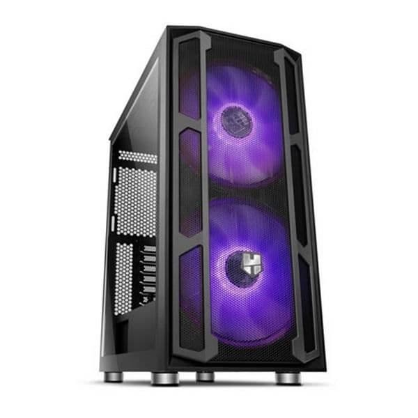Half Tower Case Micro ATX - Mini ITX - ATX NOX NX Hummer Nova RGB Ø 20 cm Svart Svart