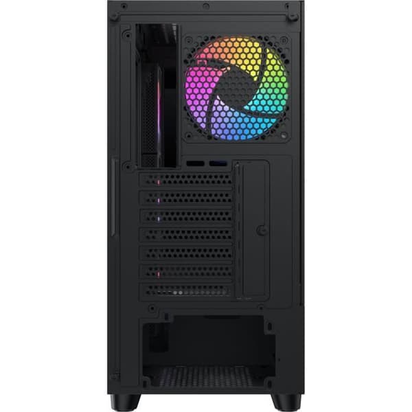 Mid Tower PC-fodral utan strömförsörjning - XIGMATEK Endorfin Air V2 (svart) - E-ATX/ATX - 4x120 mm A-RGB - USB-C/3.0/2.0 - Härdat glas