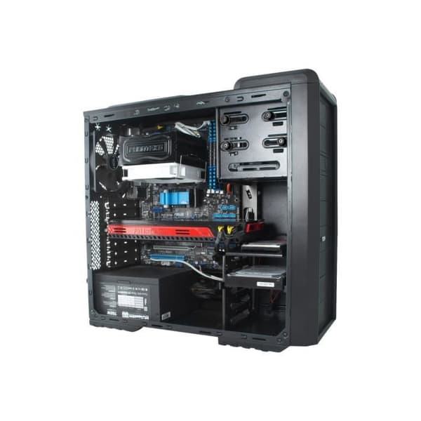 NOX Coolbay SX Green Edition midi tower ATX utan strömförsörjning (ATX) svart USB-Audio Svart
