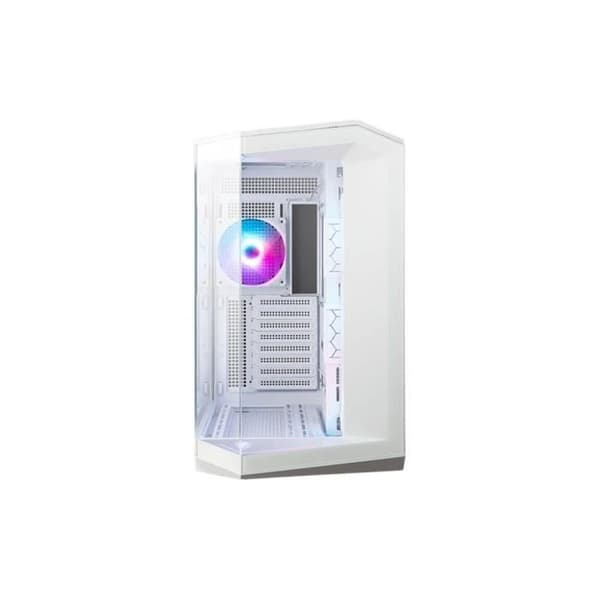 ATX PC-fodral - MSI - MAG PANO 100R PZ - Vit - Vertikal GPU-installation - 4 ARGB-fläktar Vit