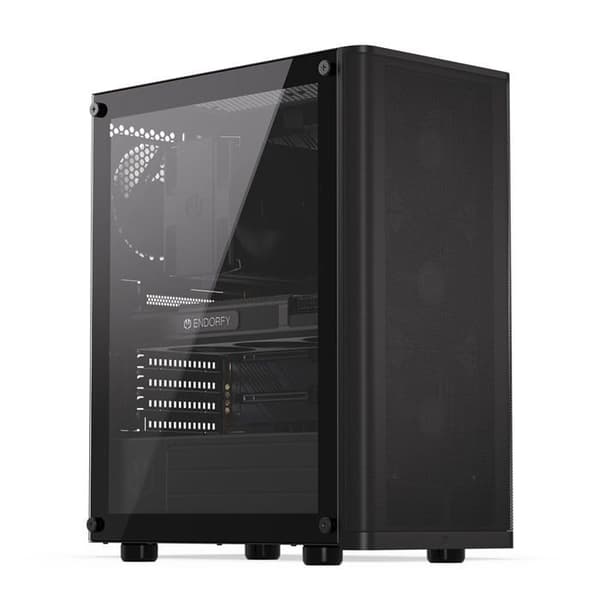 Datorfodral - ENDORFY - Ventum 200 Air - Härdat glas - Dammfilter - ATX-kompatibilitet Svart