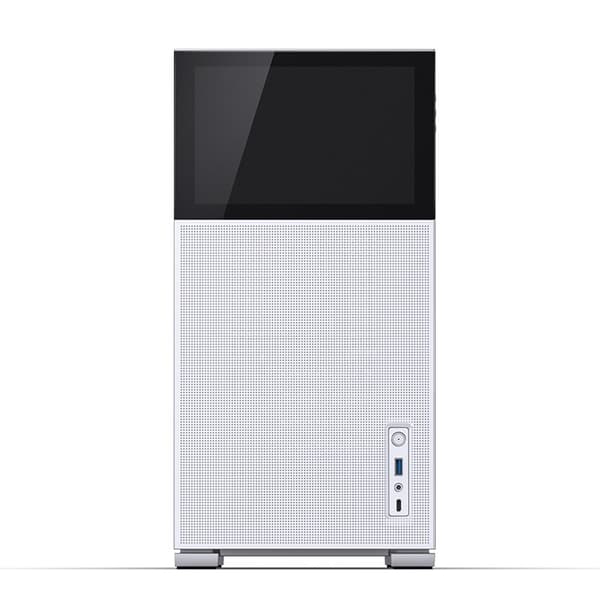 Jonsbo D41 MESH Screen ATX-chassi, härdat glas - vit