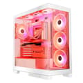 Miniatyrbild 1 av 9: Modecom Volcano SPACE APEX ARGB MIDI Midi Tower Vit