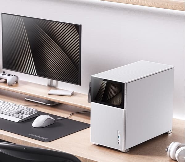 Jonsbo D31 MESH Screen Micro-ATX-chassi, härdat glas - vit