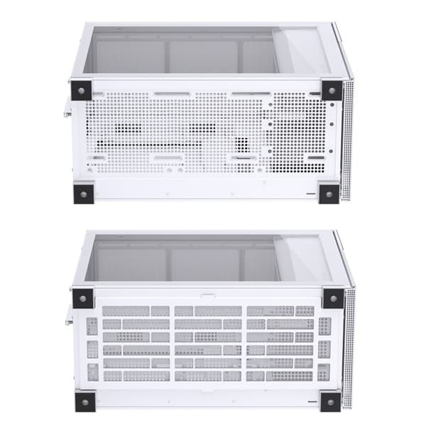 Jonsbo D31 MESH Screen Micro-ATX-chassi, härdat glas - vit