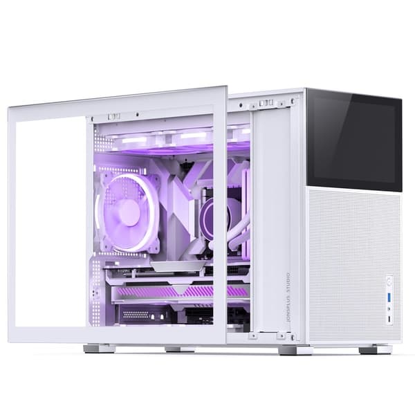 Jonsbo D31 MESH Screen Micro-ATX-chassi, härdat glas - vit