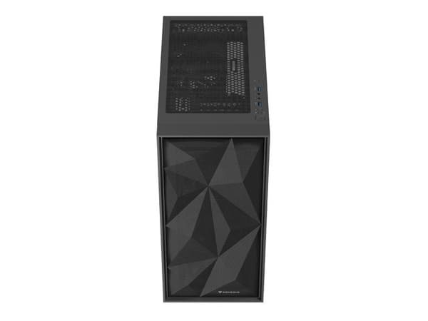 GENESIS DIAXID 605F MIDI TOWER CASIET MED USB-C VINDUE SORT