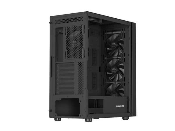 GENESIS DIAXID 605F MIDI TOWER CASIET MED USB-C VINDUE SORT