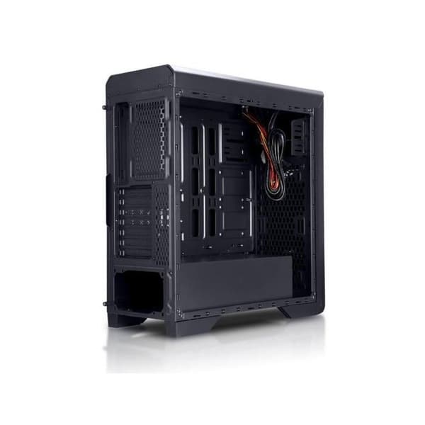 NOX Hummer ZX Black ATX Midi Tower PC-fodral utan strömförsörjning - 5 interna fack - 2 USB 2.0-portar