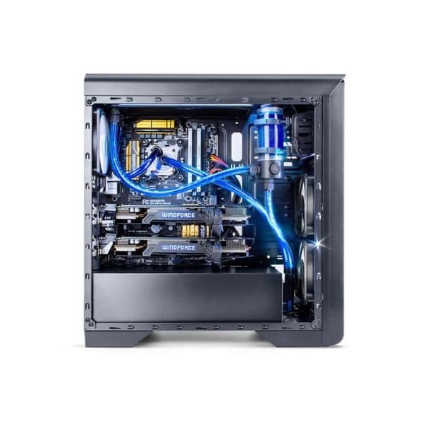 NOX Hummer ZX Black ATX Midi Tower PC-fodral utan strömförsörjning - 5 interna fack - 2 USB 2.0-portar