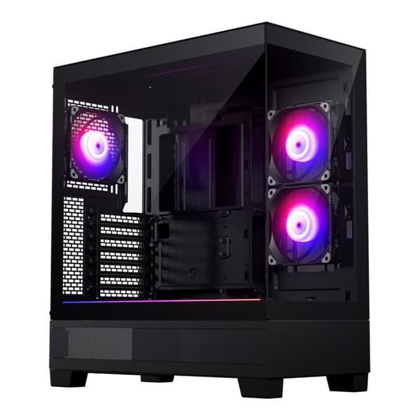 Phanteks XT View Hærdet glasvinduer, D-RGB - sort