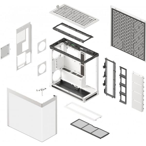 HAVN HS 420 E-ATX-chassis, hvid