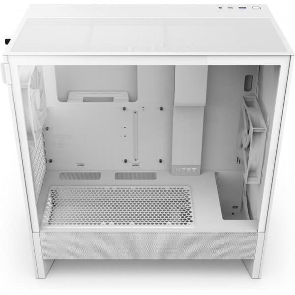 NZXT H5 Flow (2024) ATX-chassi med fönster, vit