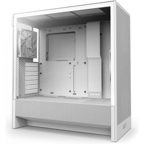 NZXT H5 Flow (2024) ATX-chassi med fönster, vit