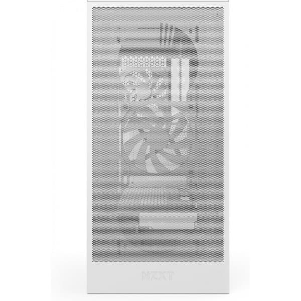 NZXT H5 Flow RGB (2024) ATX-chassi med fönster, vit