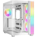 Miniatyrbild 1 av 3: Mid-Tower ATX-fodral med glaspaneler, elegant design, anpassningsbar RGB-belysning.