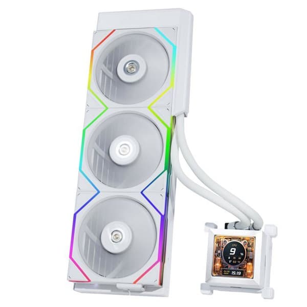 PC-chassi - LIANLI - HydroShift LCD 360 TL ARGB - Vit - Modern design - Tur. Vit