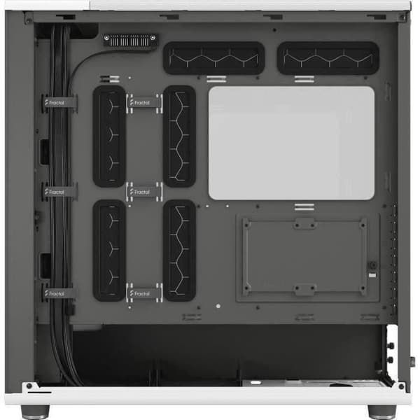 PC-fodral - FRACTAL DESIGN - North XL Chalk White TG Clear - FD-C-NOR1X-04 - E-ATX - Elegant trä- och legeringsdesign