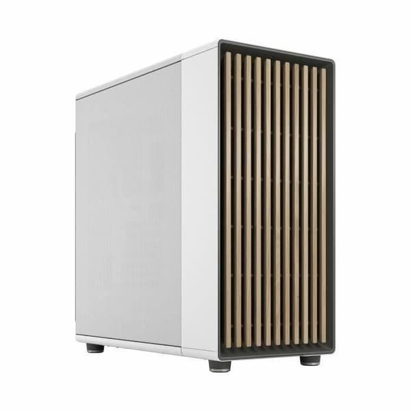 PC-fodral - FRACTAL DESIGN - North XL Kritvit - FD-C-NOR1X-03 - E-ATX - Elegant design av trä och legeringar