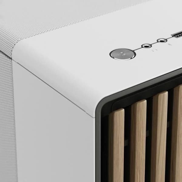 PC-fodral - FRACTAL DESIGN - North XL Kritvit - FD-C-NOR1X-03 - E-ATX - Elegant design av trä och legeringar