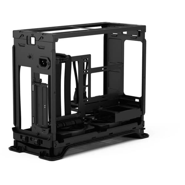 PC-fodral - FRACTAL DESIGN - Era 2 Charcoal - m-ITX, 2 120 mm fläktar, USB3.1 Typ C, PCIe 4.0 riser-kort