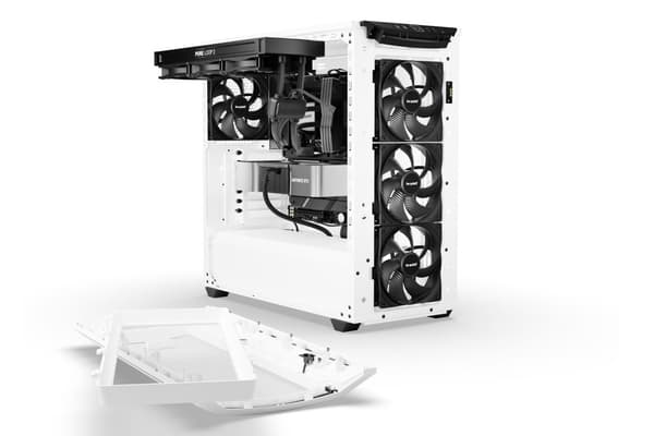 var tyst! Shadow Base 800 DX White Midi Tower