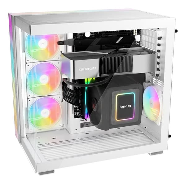 vær stille! LIGHT BASE 600 LX White Midi Tower