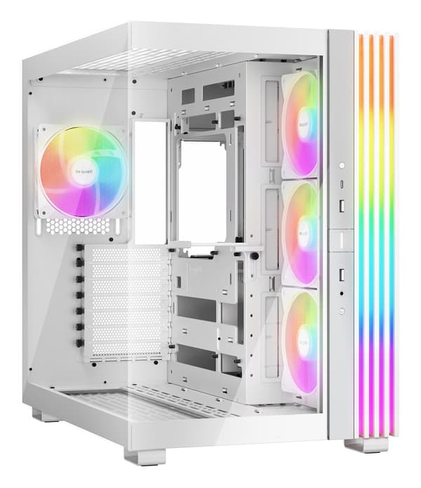 vær stille! LIGHT BASE 600 LX White Midi Tower Hvid