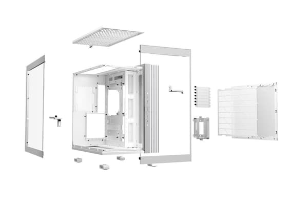 ole hiljaa! LIGHT BASE 600 DX White Midi Tower