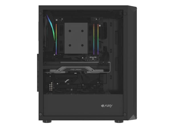 FURY COMPUTER CASE FURY SHOBO SH4F MIDI TOWER MED VINDUE SORT