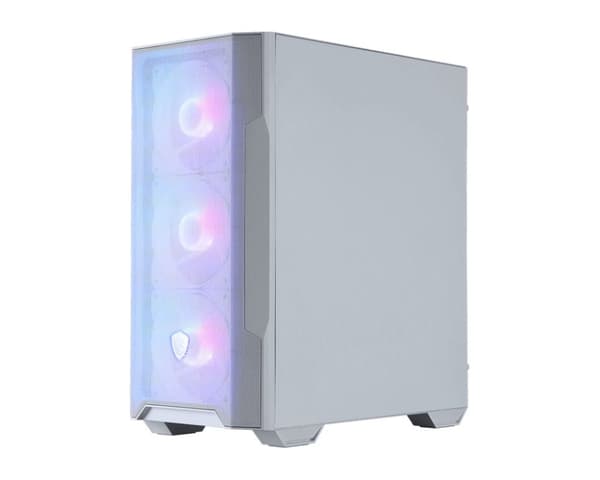 MSI MAG FORGE M100R mATX Hvid ARGB taske Transparent, Hvid
