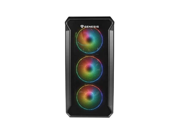 NATEC Genesis Irid 503 ARGB NPC-1559 etui (Micro ATX. Mini ITX; sort)