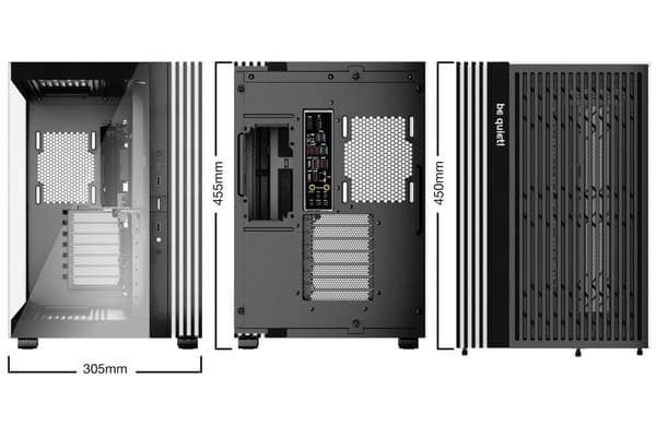 var tyst! LIGHT BASE 600 DX Black Midi Tower