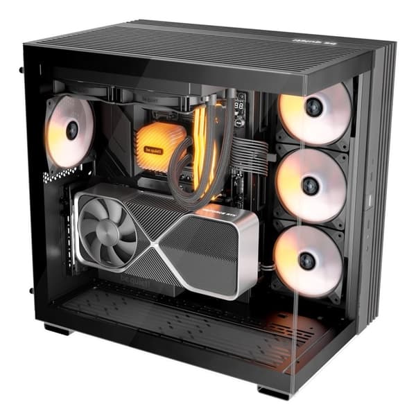 var tyst! LIGHT BASE 600 LX Svart Midi Tower