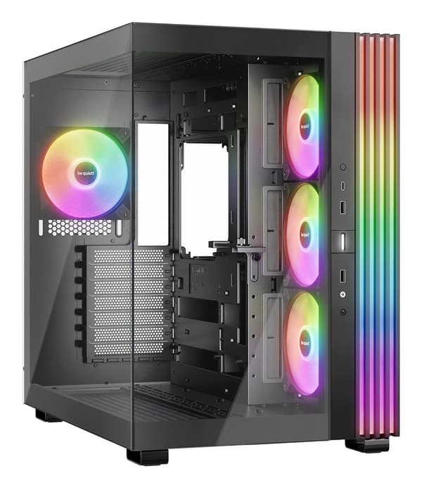 var tyst! LIGHT BASE 600 LX Svart Midi Tower Svart