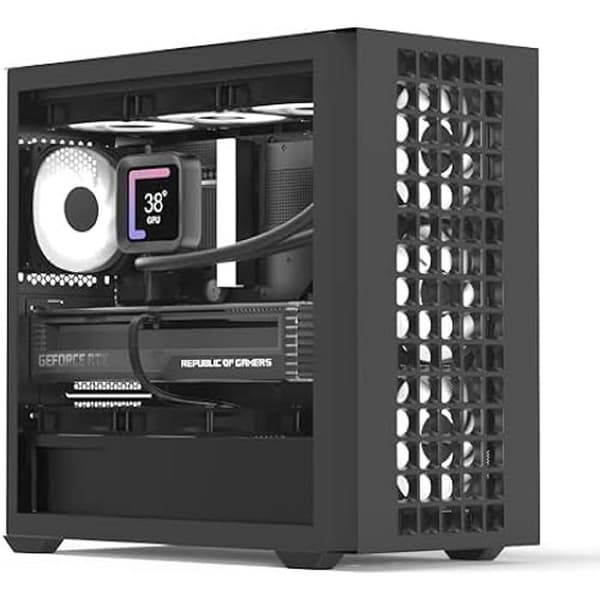 Mini Tower Case - AEROCOOL - D302A - 360 mm radiatorstöd - 11 fläktplatser - 410 mm GPU