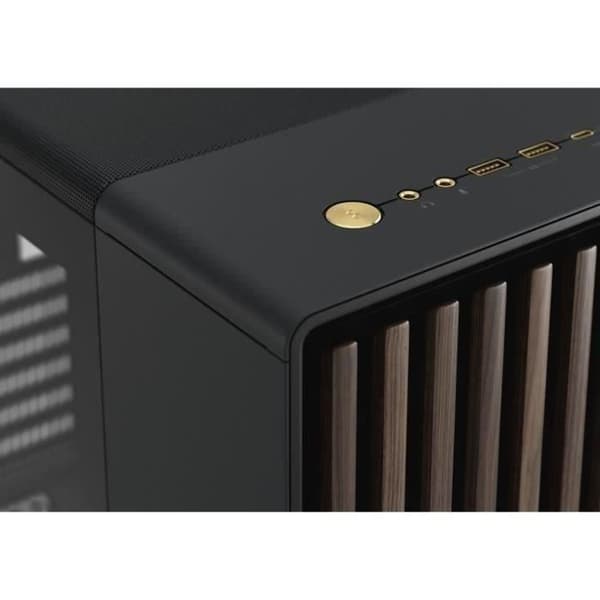 PC-fodral - FRACTAL DESIGN - North XL Charcoal Black TG Dark - FD-C-NOR1X-02 - E-ATX - Elegant design av trä och legeringar